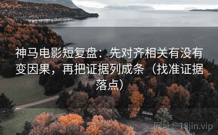神马电影短复盘：先对齐相关有没有变因果，再把证据列成条（找准证据落点）